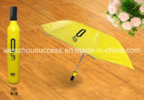 Hand Shank Sun / Rain Collapsable Bottle Portable Foldable Umbrella