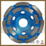 Double Row Diamond Grinding Abrasive Cup Wheel for Concrete