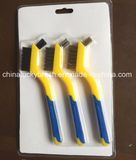 7inch Two Colour Plastic Handle Mini Wire Brush (YY-539)