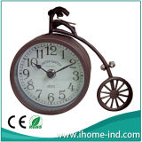 Vintage Style Metal Bycile Table Clock