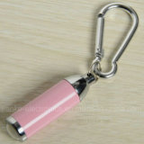 Pink LED Flashlight Key Chain with Logo Print (4079)