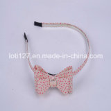 Beige Background, Pink DOT Dotted Around, Bowknot Shape, The Girl's Hair Accessories Series, 2016 Fashion Tiaras, Head Hoop