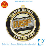 2015 Custom Gold Medal with Glitter Powder for Association Souvenir Gift