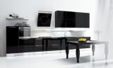 Black Lacquer Wooden Kitchen Furniture (S129)