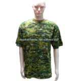 Custom High Quality Tactical Camo T-Shirt with Round Neck