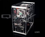 Qdiy PC-A008 PC Excelent Cool Personality Transparent Acrylic ATX PC Desktop Computer Case