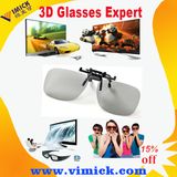 Customer Plastic Reuseable Circular Polarized 3D Clip-on Eyewear Glasses