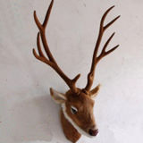 Artificial Deer Head Wall Decoration with Plastic Materials