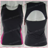 Miss Adola New Arrival Polyester Spandex Custom Sports Apparel Yoga Clothes Fitness Wear Gym Vest (SV14090417A)