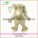 High Quality Plush Brown Dog Baby Toy with Tie