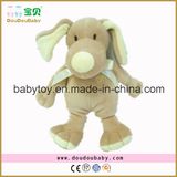 High Quality Plush Brown Dog Baby Toy with Tie