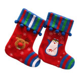 Stuffed Christmas Stocking with Snowman
