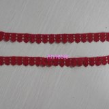 Fashion Red Small Flower Chemical Lace for Dress