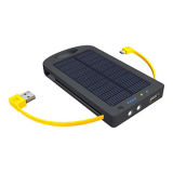 4000mAh Solar Charger with Built-in Cable