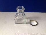 330ml Clear Glass Honey Jar with Metal Cap