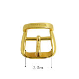 Logo Engraved Custom Zinc Alloy Fashion Gold Belt Buckle