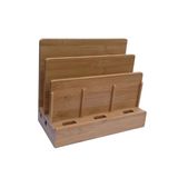 Office Supply Multi Bamboo Charging Box