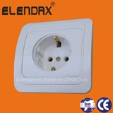 European Style Flush Mounting 2 Pin Wall Power Socket (F2010)