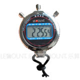 Mechanical Metal Stopwatch with Detailed Times Display and Lanyard (SW105)