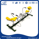 Made in China Galvanized Pipe Double Rowing Machine Outdoor Fitness Equipment Cheap Gymnastics Equipment for Sale