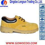 Suede Leather Rubber Soled Safety Work Footear (GWRU-GB044)