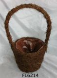 Rattan Handle Basket (FL6214)