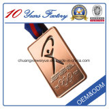 Plated Copper Sports Medal Award, Custom Metal Medal