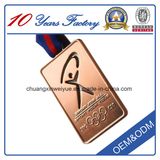 Plated Copper Sports Medal Award, Custom Metal Medal