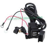 Waterproof 12V to 5V Motorcycle USB Socket Power Adapter Mobile Phone Charger