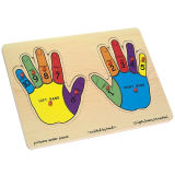 Wooden Toy-Puzzle Represents Left and Right Hands (JY0851)