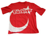 100% Cotton Turkey Football Fun T-Shirt (HT-TS-009)
