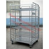 Foldable Roll Container, Foldable Trolley, Danishe Trolley, Display Flower Trolley, Plant Trolley, Flower Display Trolley, Tc4843