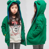 Children Apparel Lovely French Terry Hoody Jacket