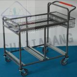 E-Shop Packing Cart with Plastic Hand Baskets