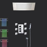 RGB Color Change Recessed Ceiling Mounted LED Shower Kit