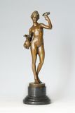 Bronze Nude Lady Sculpture (TPE-444)