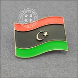 Libya Flag Lapel Pin, Metal Badge (GZHY-LP-005)