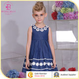 Summer Casual Denim Child Dress, Children Clothing