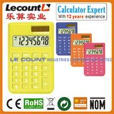 8 Digits Dual Power Small Pocket Calculator with Various Optional Colors (LC395A)