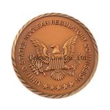 Custom 3D Logo Antique Copper Plated Corporate Coin