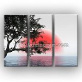 Sunrise Modern Wall Art Landscape Oil Painting (KLLA3-0095)