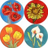 Hand Painted Ceramic Coaster CS041