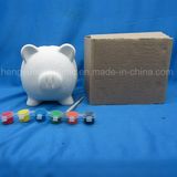 Paint Set Pig Coin Bank, Child Painting DIY Animal Ceramic