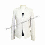 Fashion Jacquard Stand Collar Women's Top Outer Wear/Leisure Ol Ladies Suit/Ladies Coat