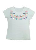 Popular Girl T-Shirt with Flower Printed in Children Clothing (STG002)