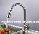 Nickle Brushed Pull out Kitchen Faucet