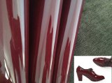 Shiny Patent Synthetic Leather for High Heel Shoes