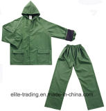 Functional PVC/ Polyester Coating Outdoor Rainsuit