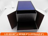 Cardboard Paper Container Box in Silver Color