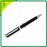Promotiona Advertising Black Metal Ballpoint Pen with Clip Stationery or Office Supplies (Hch-R125)